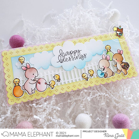 Mama Elephant - Slim Fancy Fence - Creative Cuts