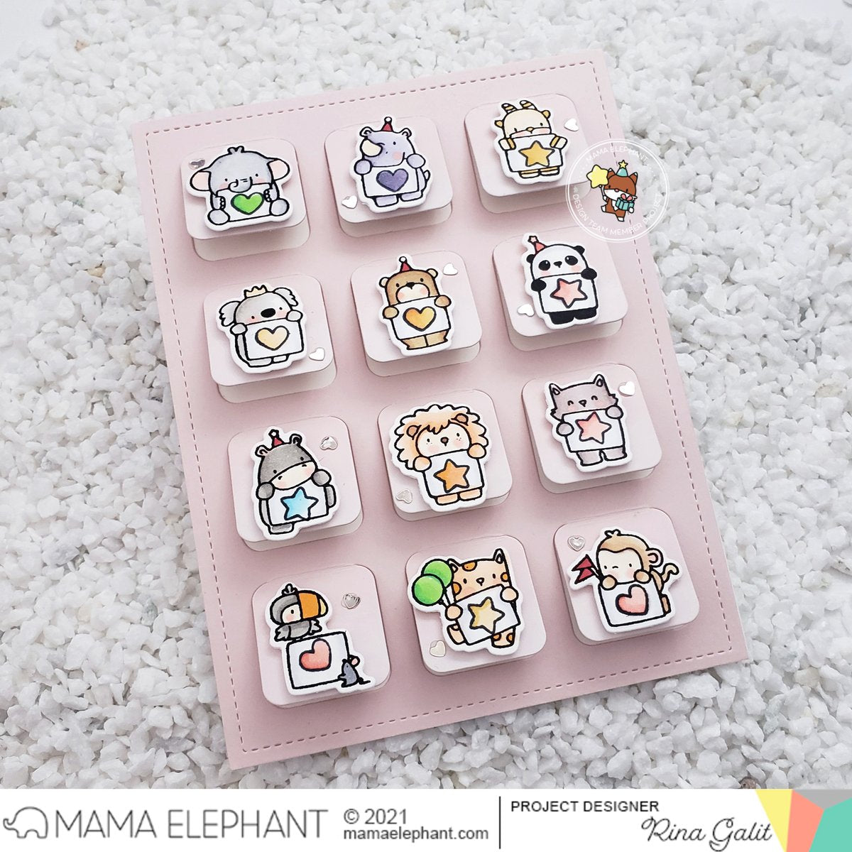 Mama Elephant - Lift Flap Grid - Creative Cuts