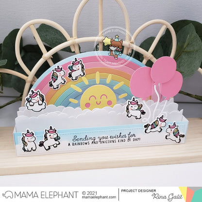 Mama Elephant - Slim Scenescape Rainbow Add-On - Creative Cuts