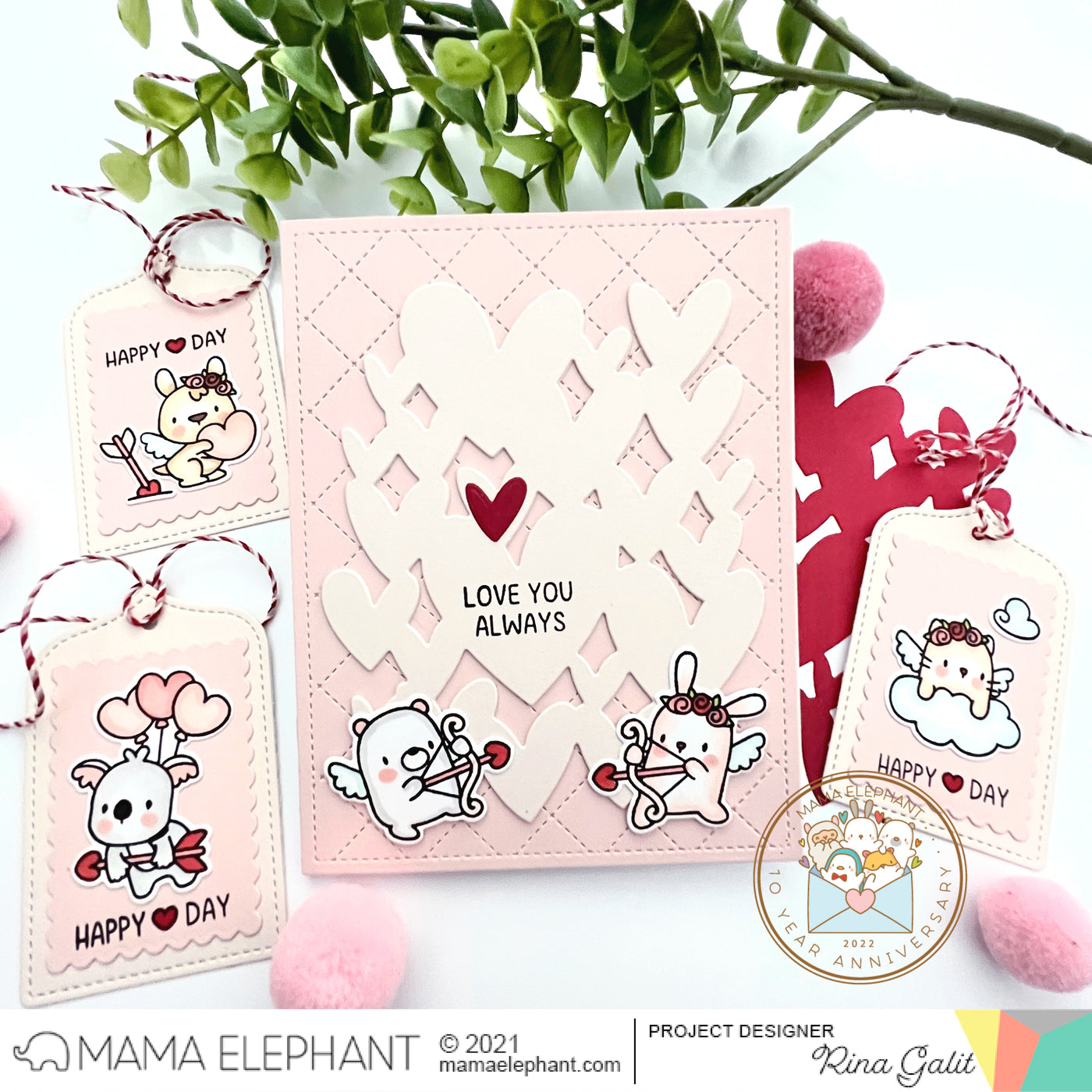 Mama Elephant - Hearts A Flutter - Creative Cuts