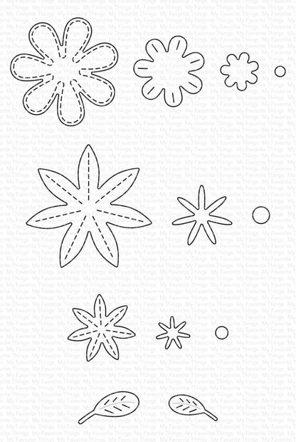 My Favorite Things - DBD Stitched Wildflowers Die-Namics