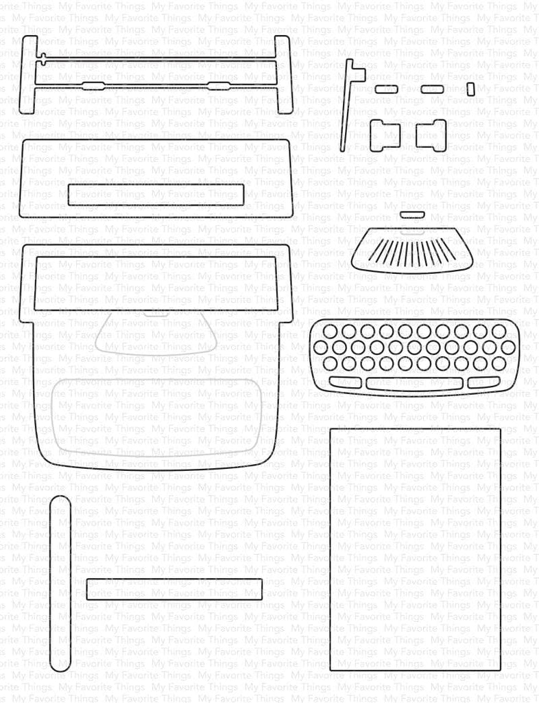 My Favorite Things - Typewriter Die-Namics