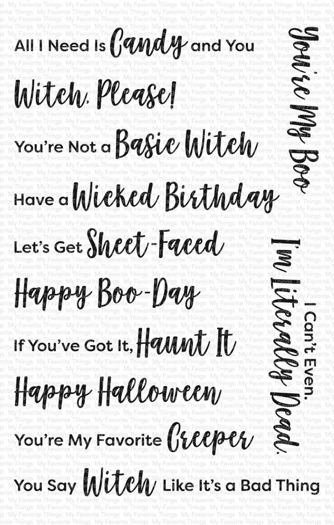 My Favorite Things - Sassy Pants Spooktacular Clear Stamps