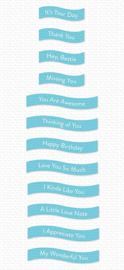 My Favorite Things - Banner Day Sentiments