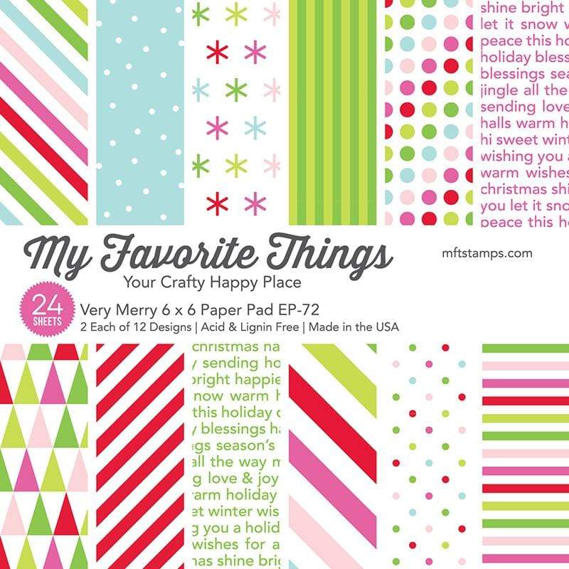 My Favorite Things - Very Merry Paper Pad 6x6"