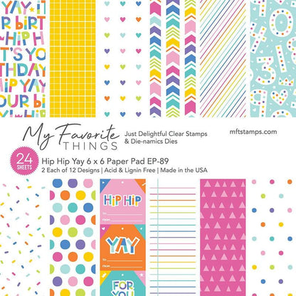 My Favorite Things - MSTN Hip Hip Yay Paper Pad 6x6"