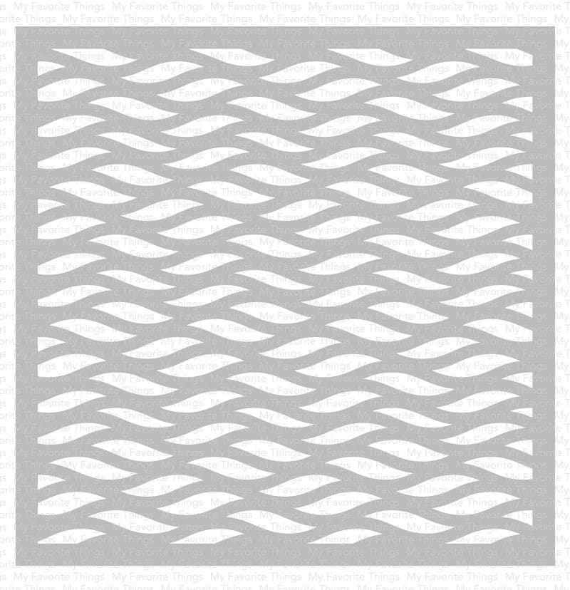 My Favorite Things - Wavy Lines Stencil