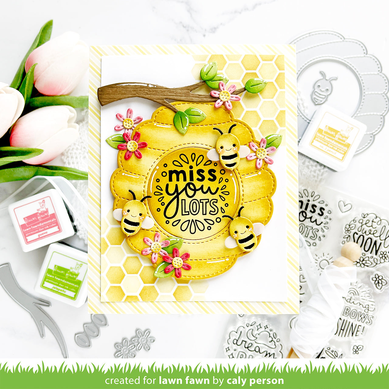 Lawn Fawn - Magic Iris Beehive Add-On