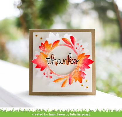 Lawn Fawn - Magic Iris Fall Leaves Add-On