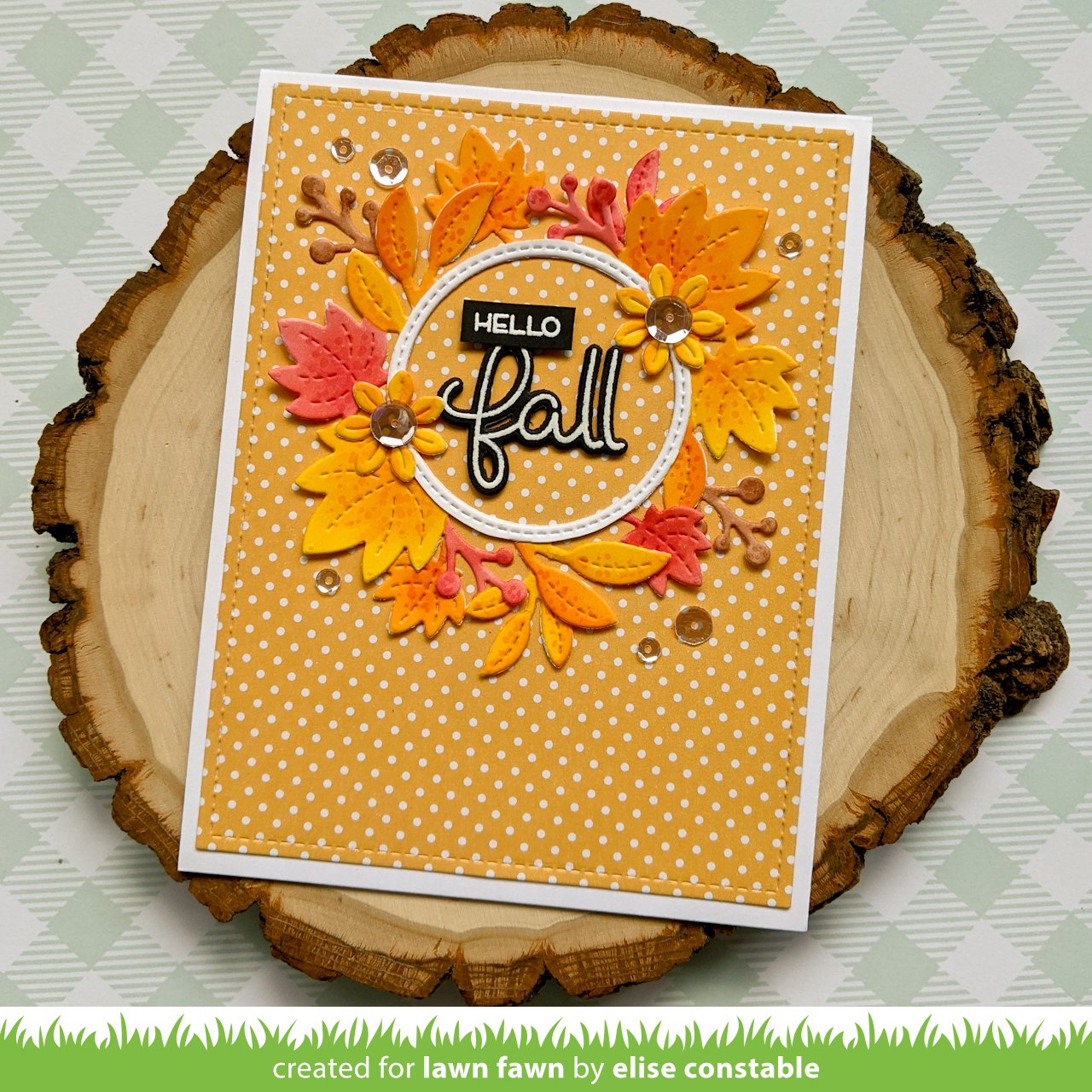 Lawn Fawn - Magic Iris Fall Leaves Add-On