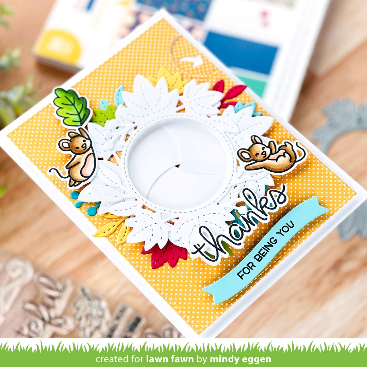 Lawn Fawn - Magic Iris Fall Leaves Add-On