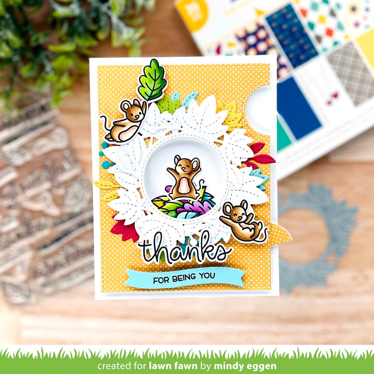 Lawn Fawn - Magic Iris Fall Leaves Add-On