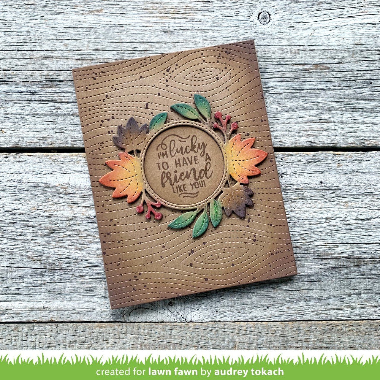 Lawn Fawn - Magic Iris Fall Leaves Add-On