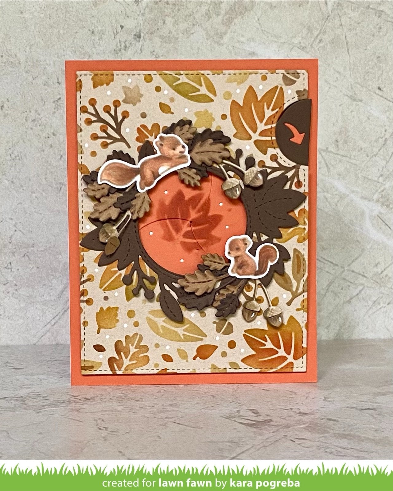 Lawn Fawn - Magic Iris Fall Leaves Add-On
