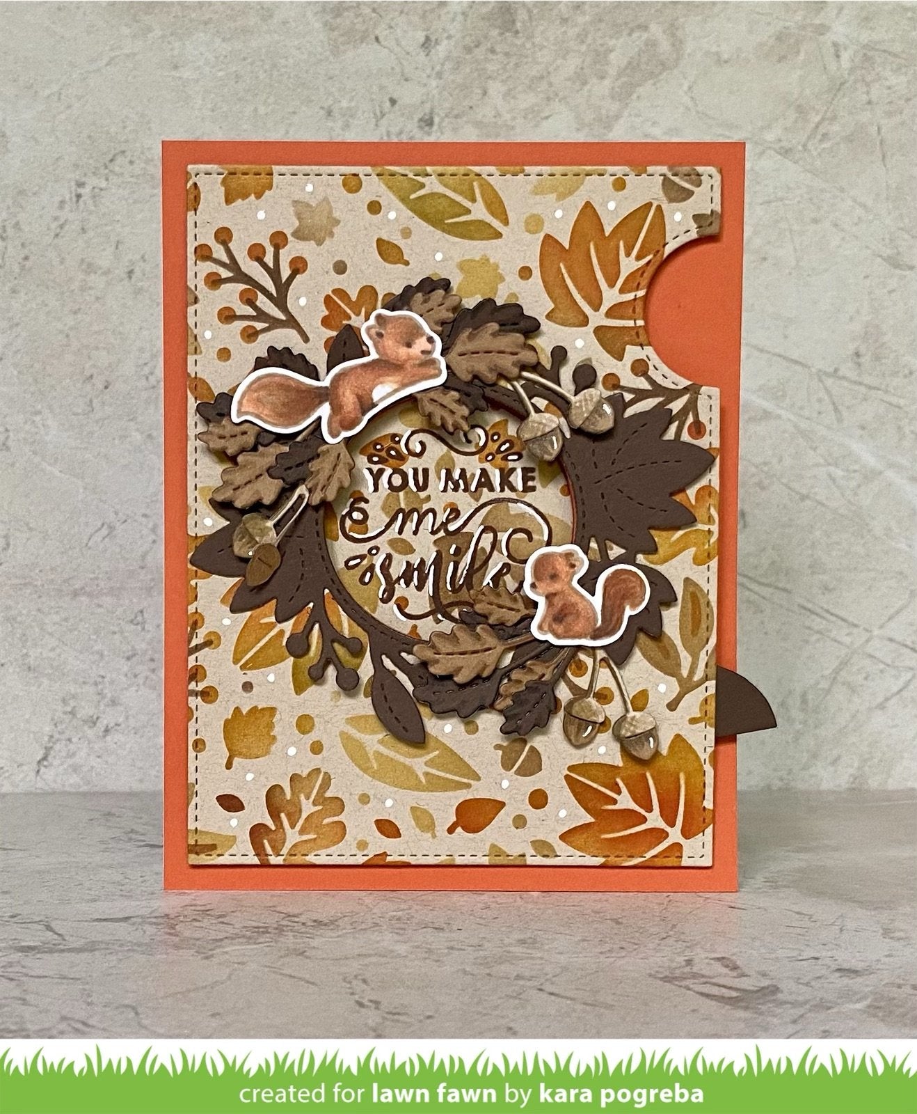 Lawn Fawn - Magic Iris Fall Leaves Add-On