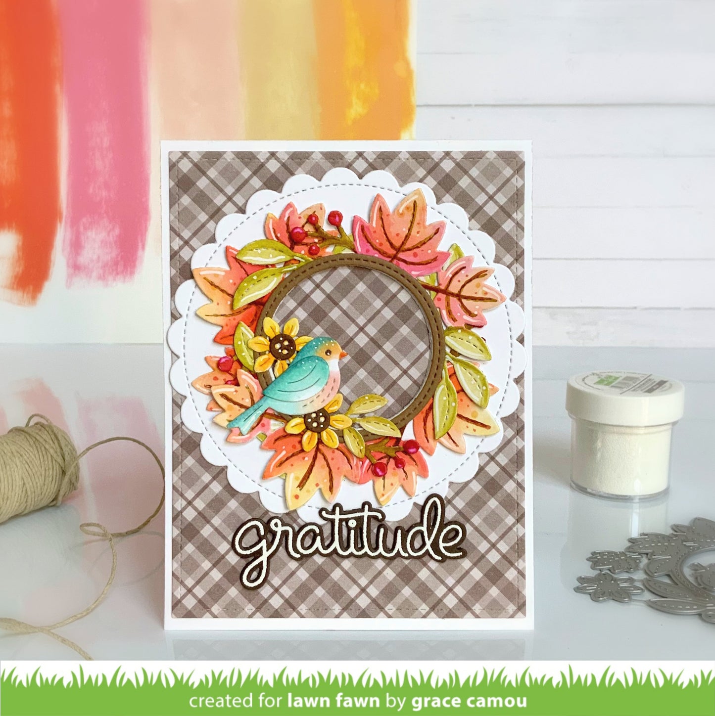 Lawn Fawn - Magic Iris Fall Leaves Add-On