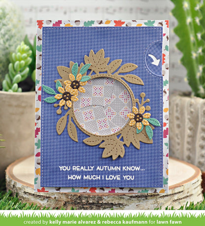 Lawn Fawn - Magic Iris Fall Leaves Add-On