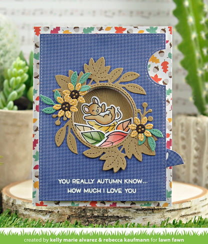 Lawn Fawn - Magic Iris Fall Leaves Add-On