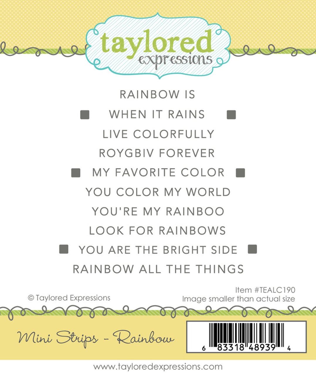 Taylored Expressions - Mini Strips - Rainbow