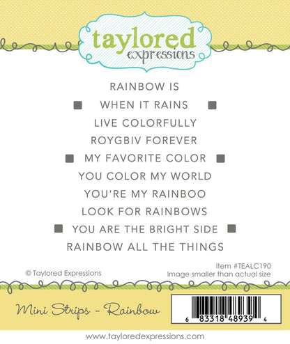 Taylored Expressions - Mini Strips - Rainbow