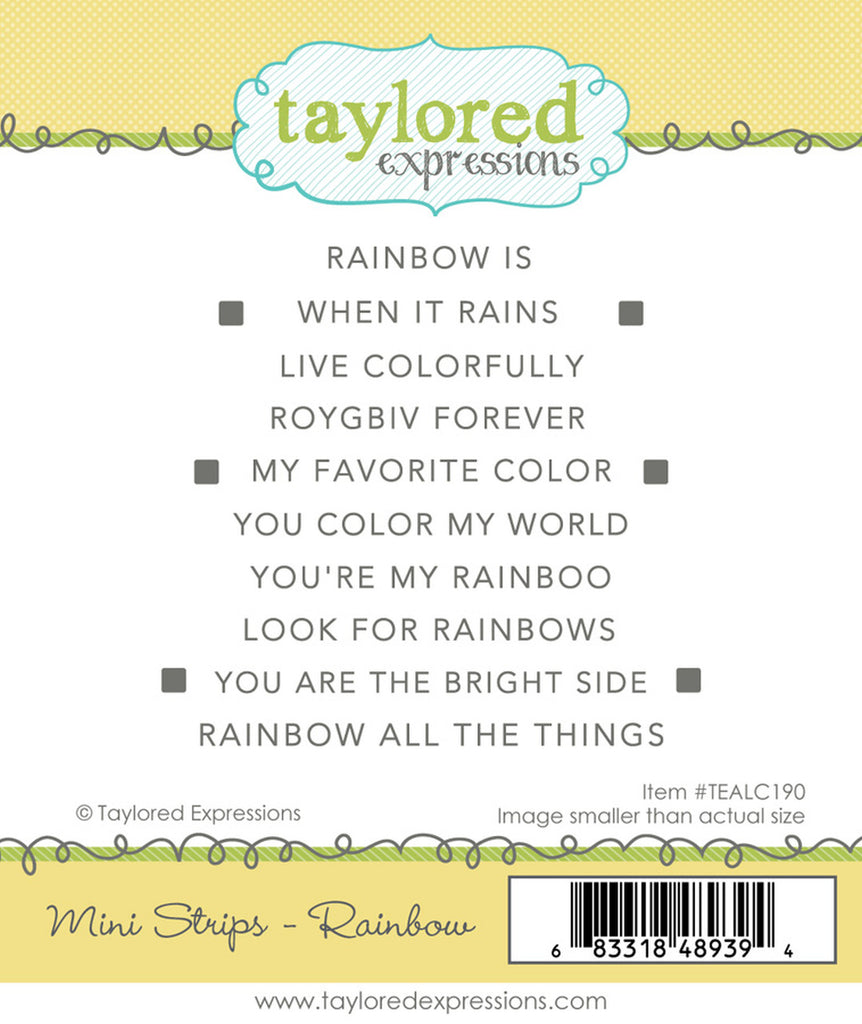 Taylored Expressions - Mini Strips - Rainbow
