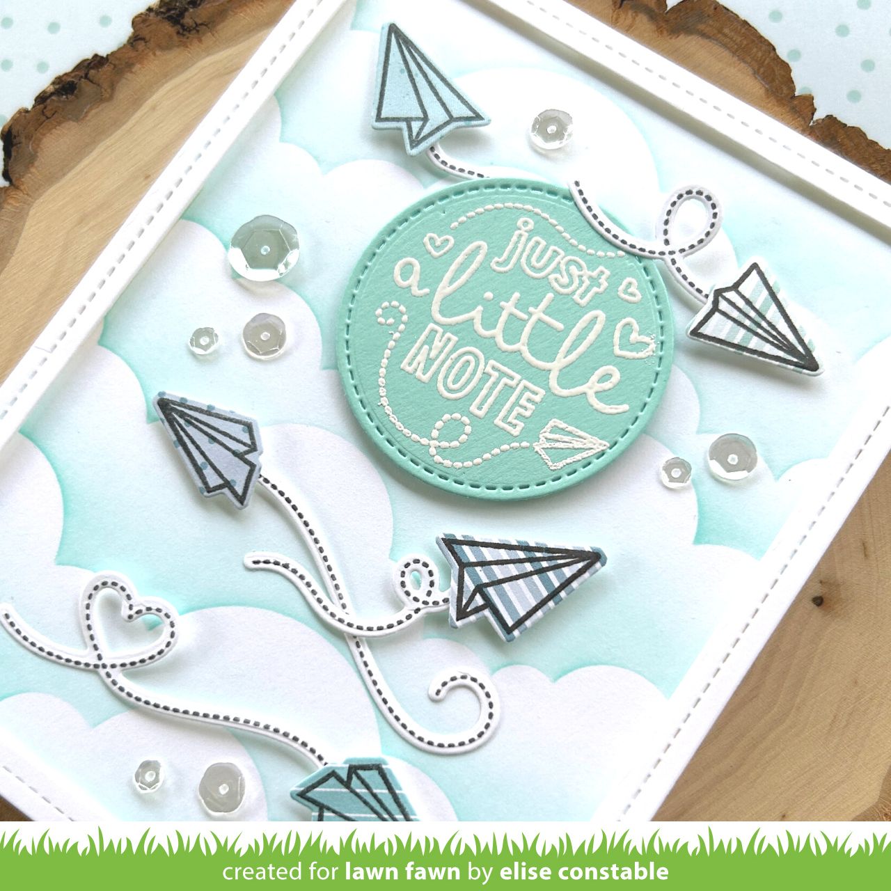 Lawn Fawn - Just Plane Awesome Sentiment Trails