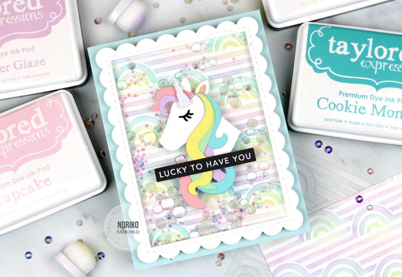 Taylored Expressions - Rainbow Repeat Stencil