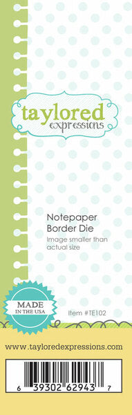 Taylored Expressions - Notepaper Border Die