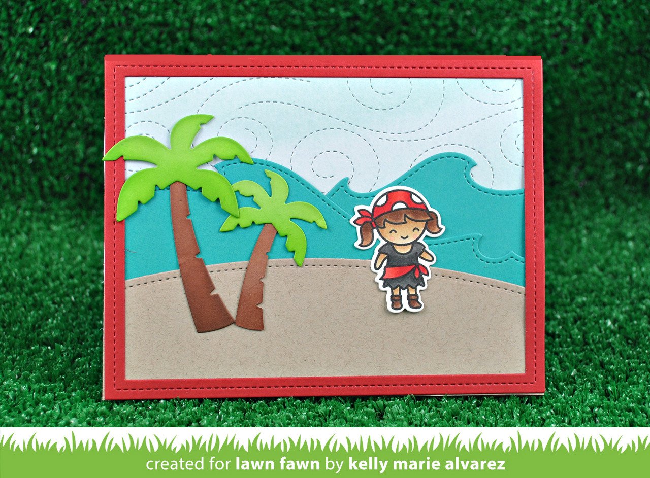 Lawn Fawn - Stitched Windy Backdrop