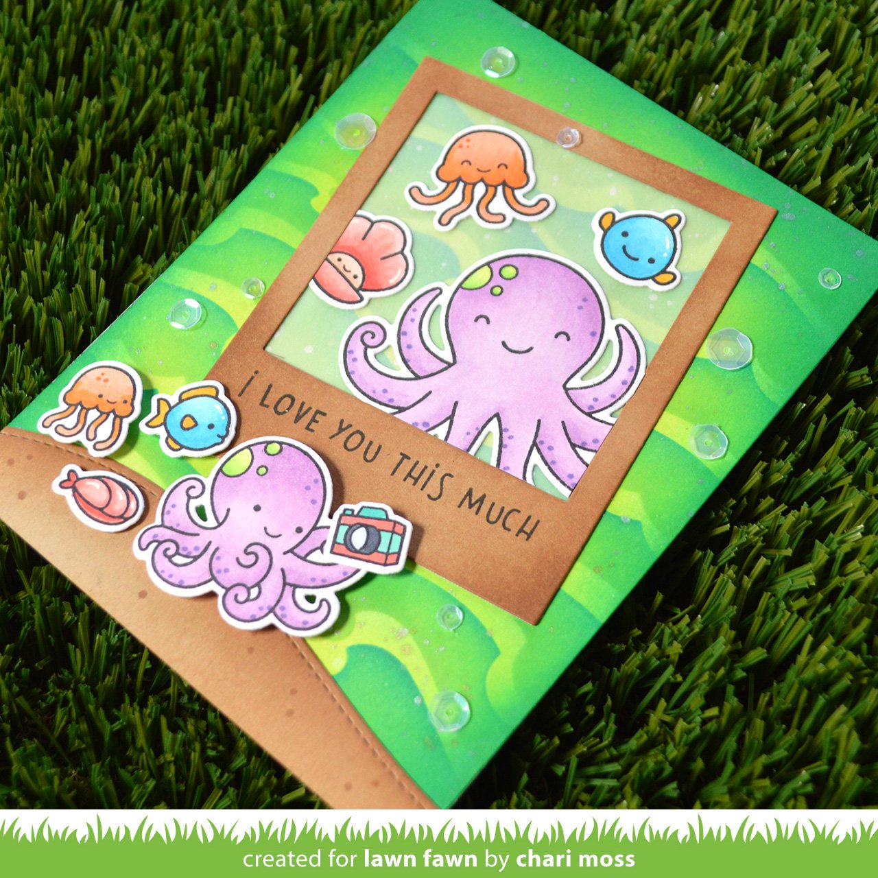 Lawn Fawn - Ocean Wave Stencils (3pcs)