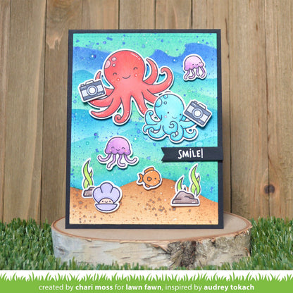 Lawn Fawn - Ocean Wave Stencils (3pcs)