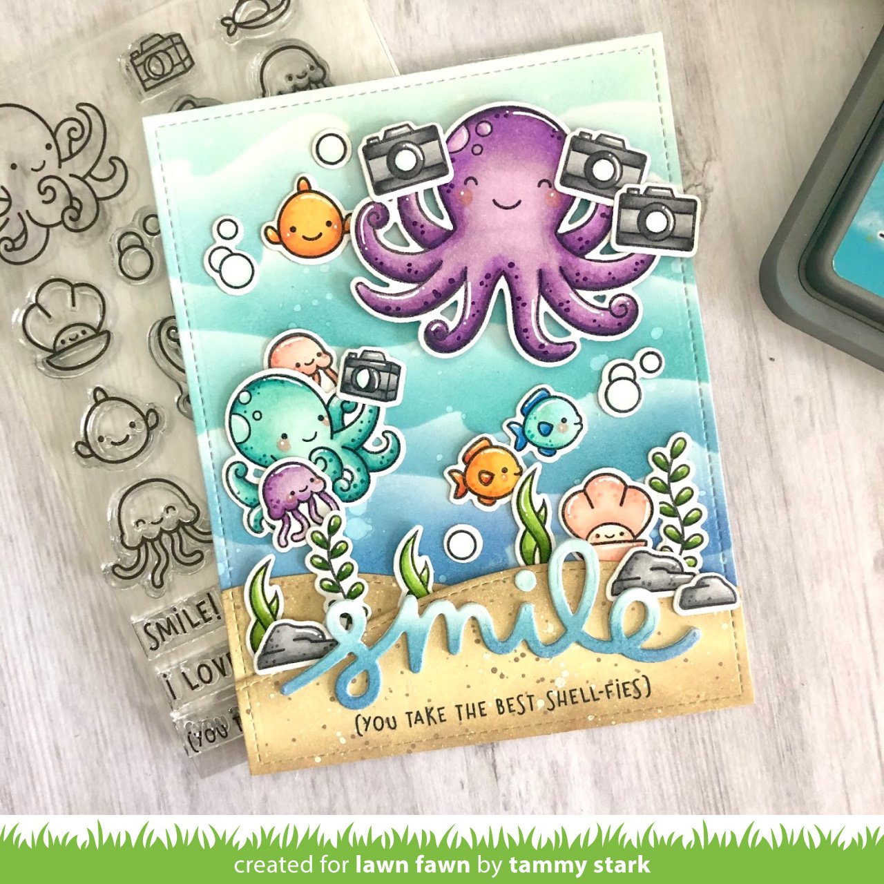 Lawn Fawn - Ocean Wave Stencils (3pcs)