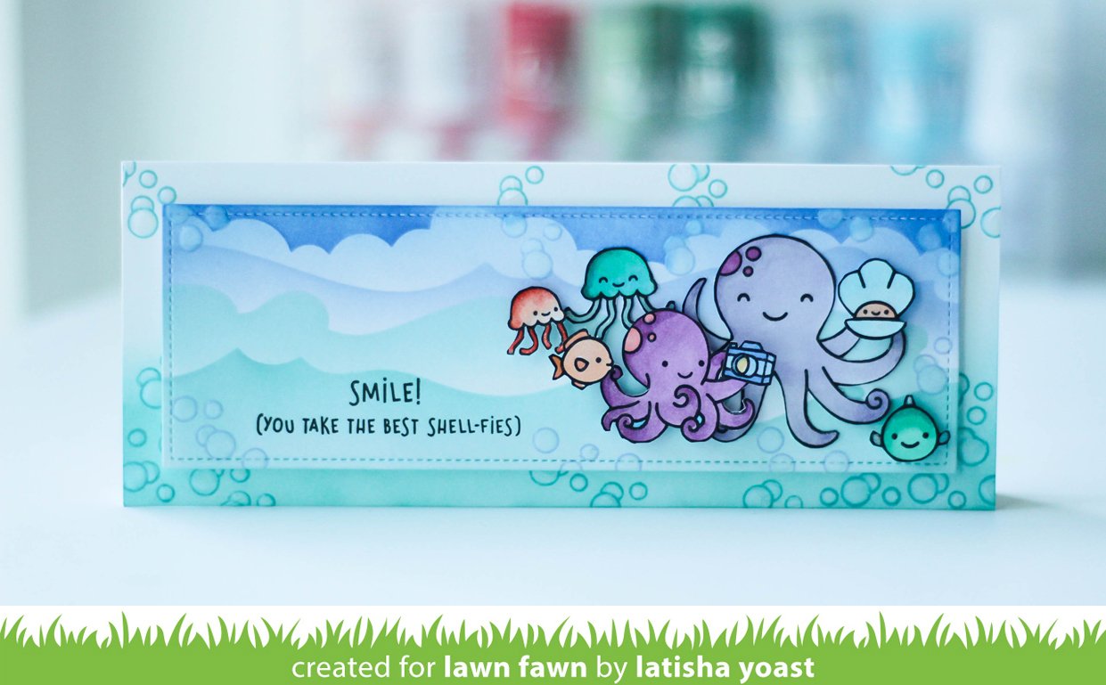 Lawn Fawn - Ocean Wave Stencils (3pcs)