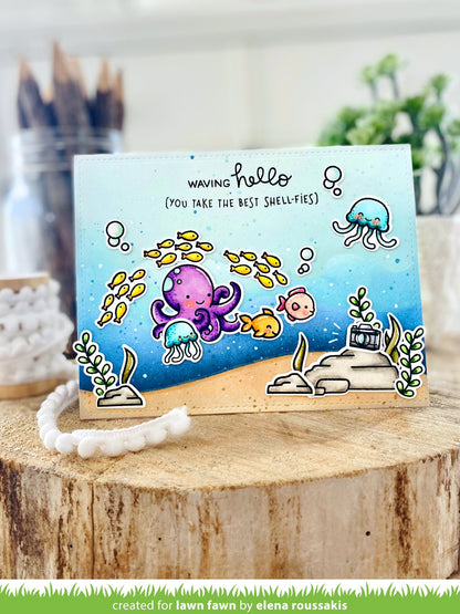 Lawn Fawn - Ocean Wave Stencils (3pcs)