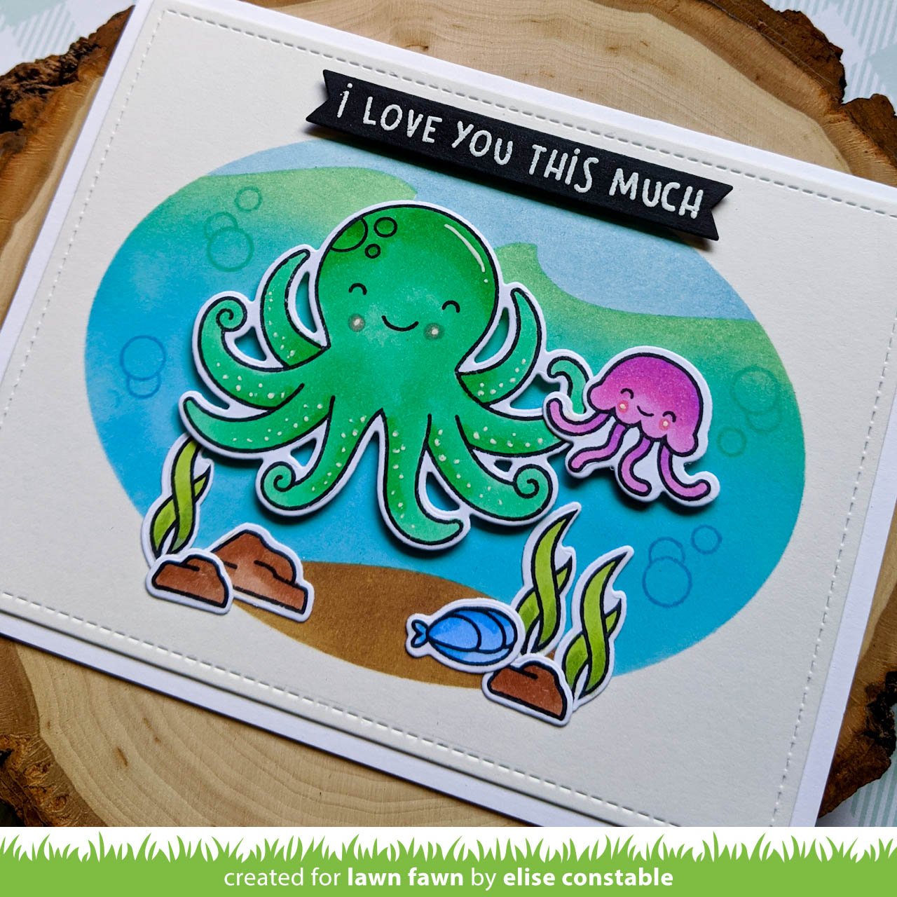 Lawn Fawn - Ocean Wave Stencils (3pcs)