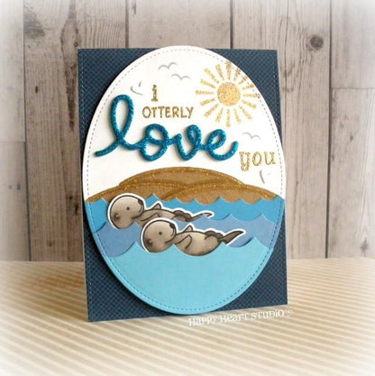 Lawn Fawn - Small Stitched Oval Stackables