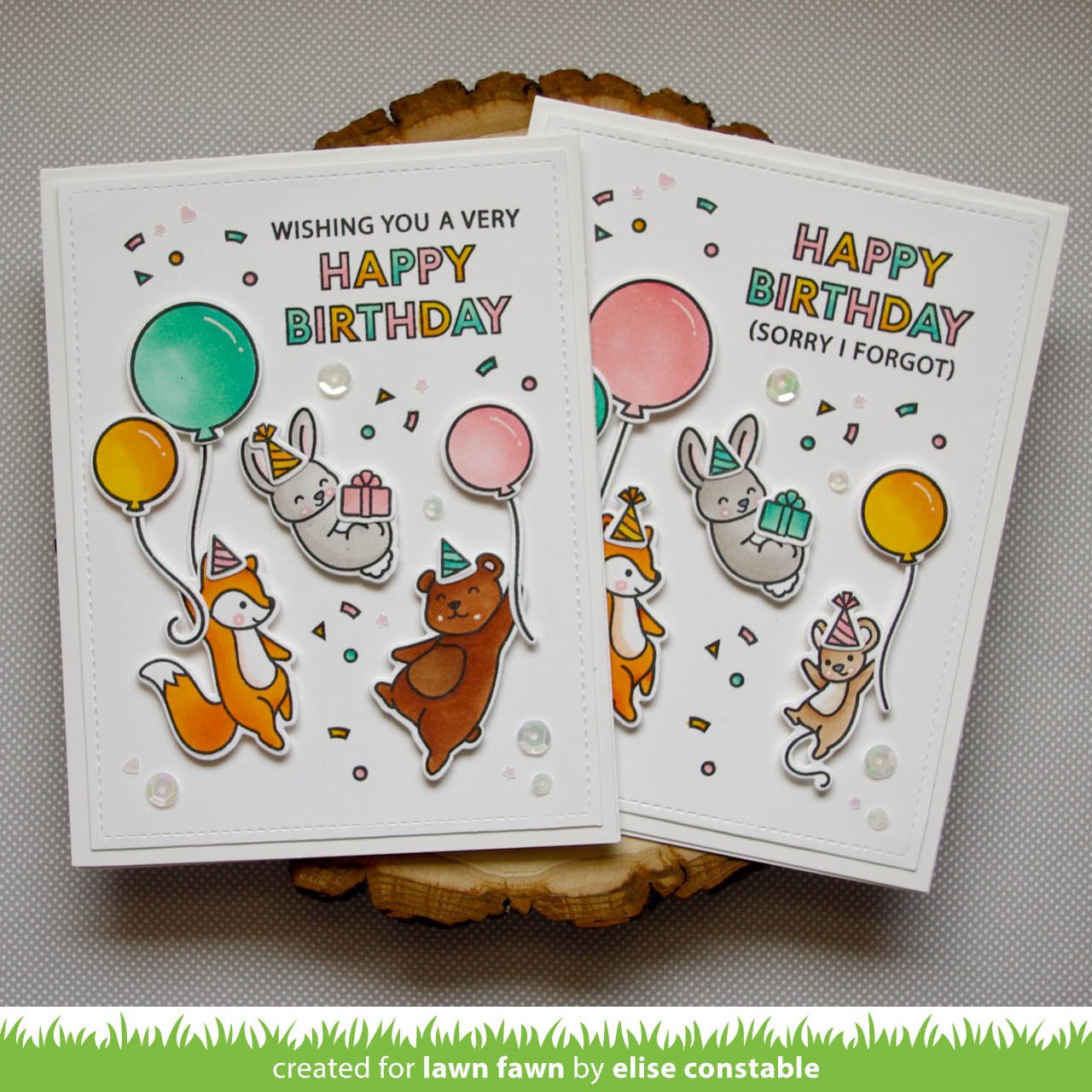 Lawn Fawn - Offset Sayings: Birthday