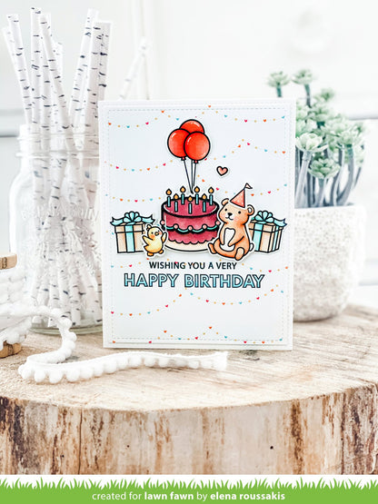 Lawn Fawn - Offset Sayings: Birthday