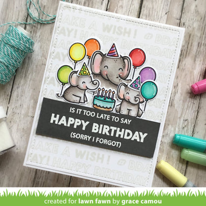 Lawn Fawn - Offset Sayings: Birthday