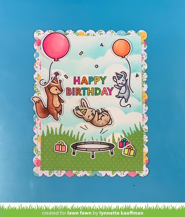 Lawn Fawn - Offset Sayings: Birthday