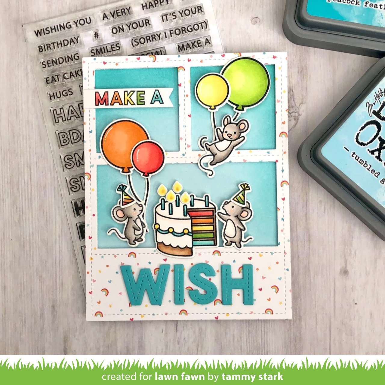 Lawn Fawn - Offset Sayings: Birthday