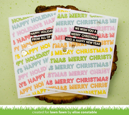 Lawn Fawn - Offset Sayings: Christmas