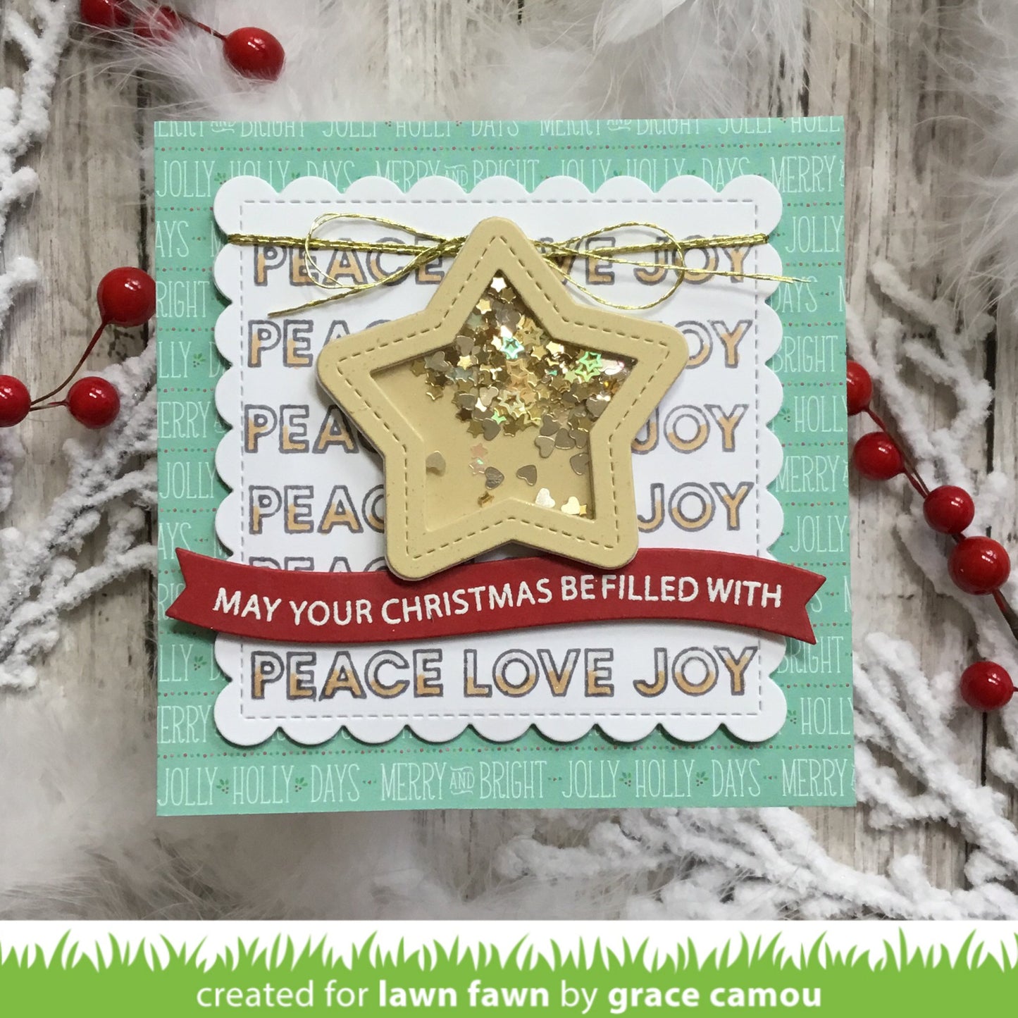Lawn Fawn - Offset Sayings: Christmas