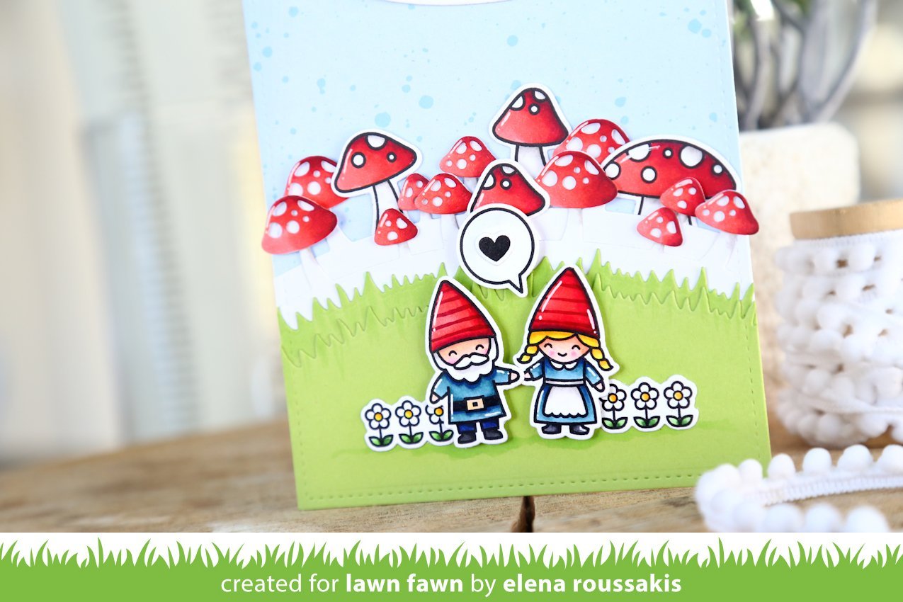 Lawn Fawn - Mushroom Border