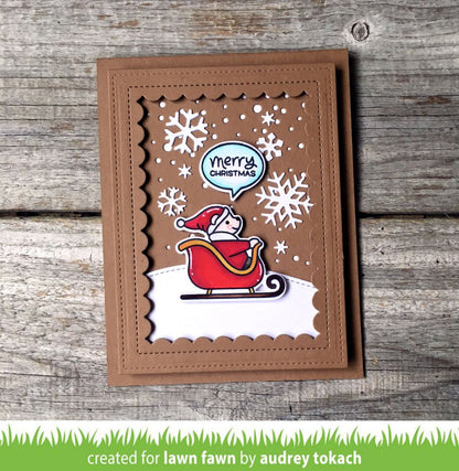 Lawn Fawn - Reverse Stitched Scalloped Rectangle Windows