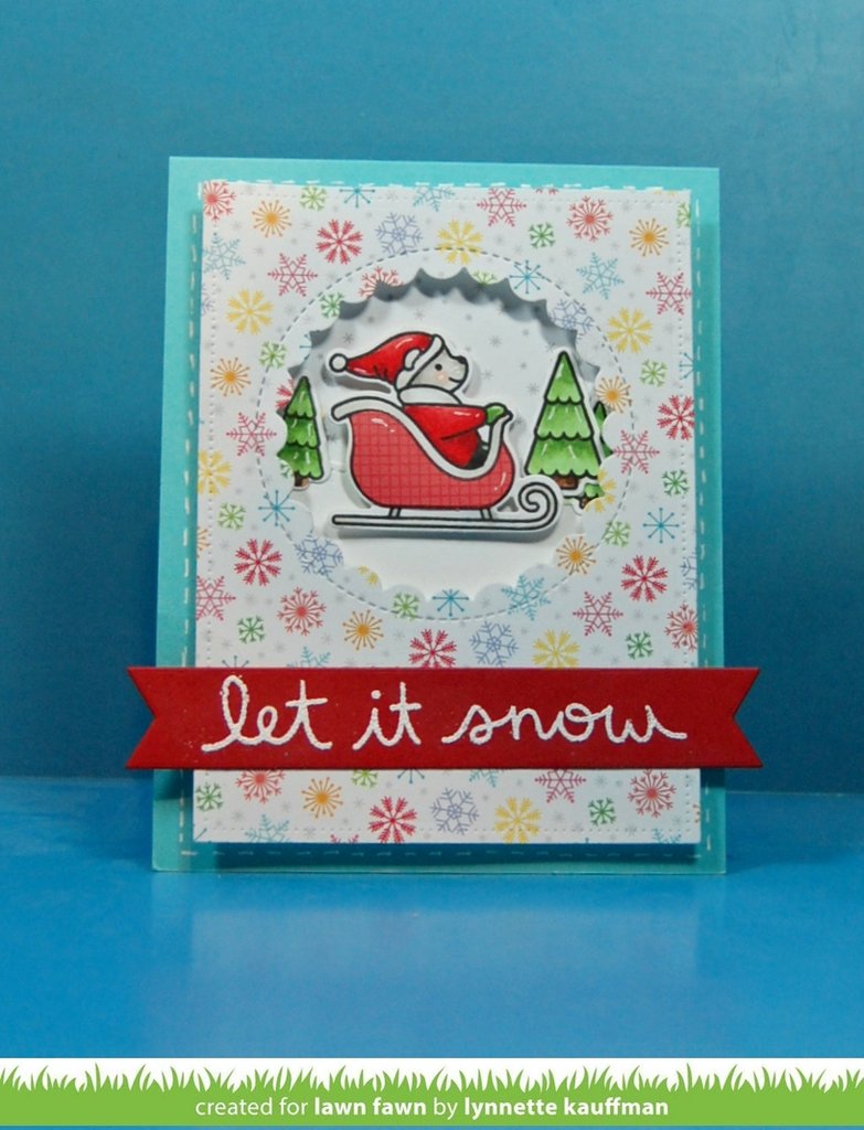 Lawn Fawn - Reverse Stitched Scalloped Circle Windows