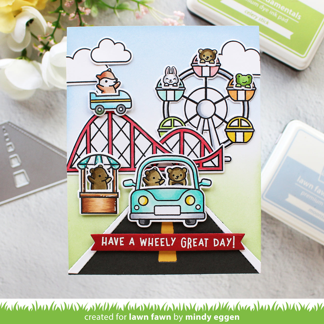Lawn Fawn - Car Critters Road Trip Add-On