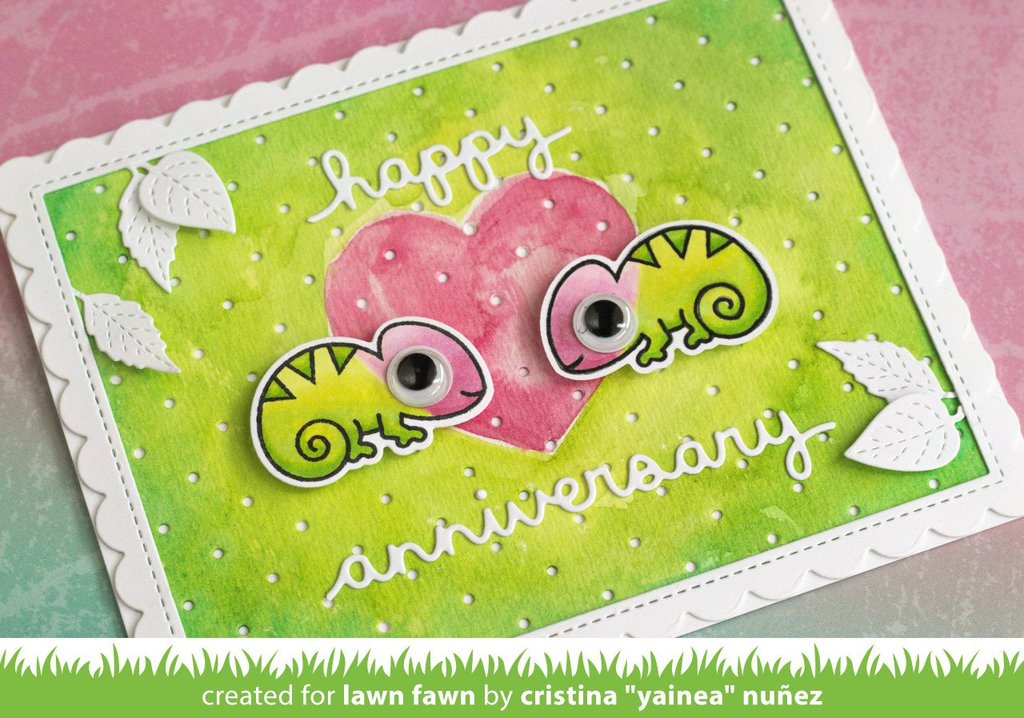Lawn Fawn - Happy Anniversary Border