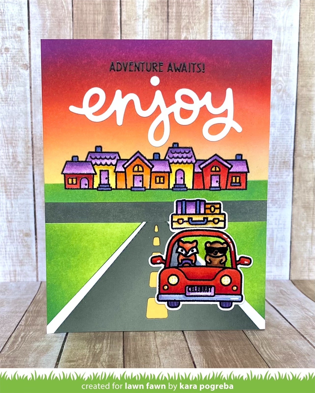 Lawn Fawn - Car Critters Road Trip Add-On