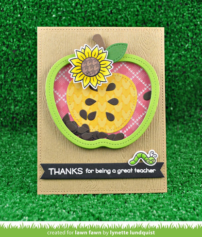Lawn Fawn - Outside In Stitched Apple Stackables